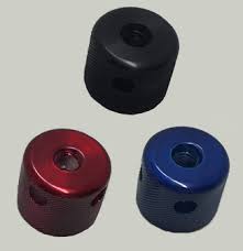 SET OF (4) KNOBS ANODIZED BLACK