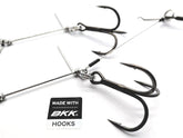 SET8 The Stinger XL - Big Hook | Lure sizes 23-30cm 2 Stinger Rig with 3/0 BKK Spear-21SS