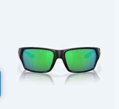COSTA Tailfin Matte Black Green Mirror