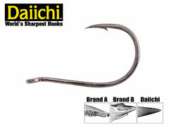 DAIICHI DROP SHOT HOOK (BLACK NICKEL) pack/9pcs