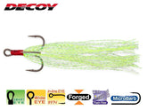 DECOY Fiber Treble FB-5 Size 4 pack/2pcs