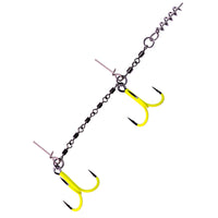 K.P Heavy Stinger rig BKK UV Yellow Hook