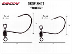 DECOY DROP SHOT WORM123
