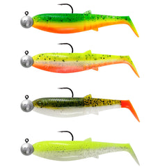 Savage Gear CANNIBAL SHAD MIX 12.5cm 20g + 12.5g jig head pack/4pcs