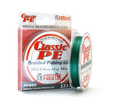 PE-braid FANATIK Classik PE X4 100m Green-Braid line-Fanatik