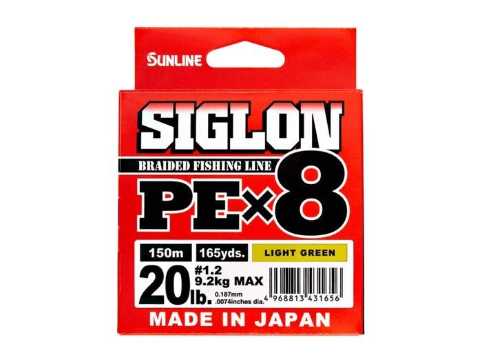 Sunline SIGLON PE×8 150M Light Green-Braid lines-Sunline