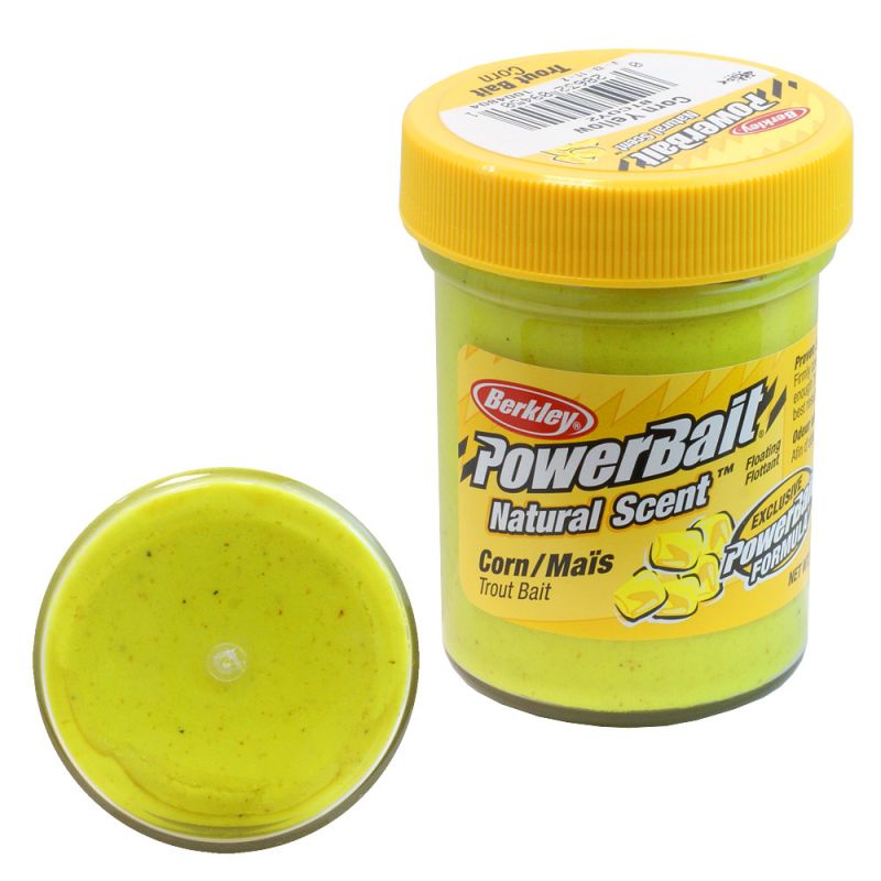 Berkley PowerBait Natural Scent Glitter Trout Bait -CORN- 50g pack/1pc —  Ratter Baits