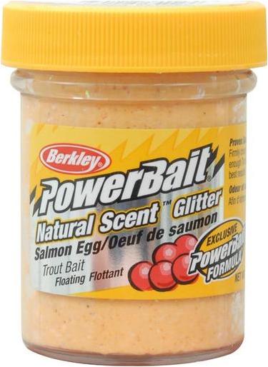 Berkley PowerBait Natural Scent Glitter Trout Bait -SALMON EGG- 50g pack/1pcs.