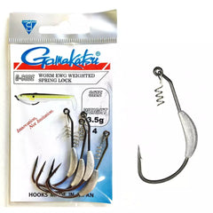 Gamakatsu Worm EWG Weighted Spring Lock 4pc