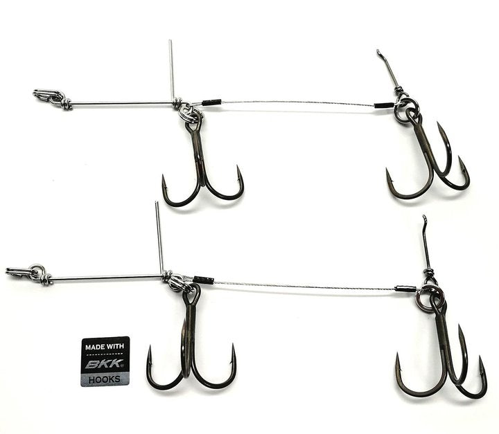 SET7 The Stinger XL Double | Lure sizes 23-30cm 2 Stinger Rig with 2/0 BKK Spear-21SS