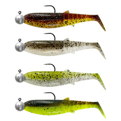 Savage Gear CANNIBAL SHAD MIX 10cm 9g + 10g jig head pack/4pcs