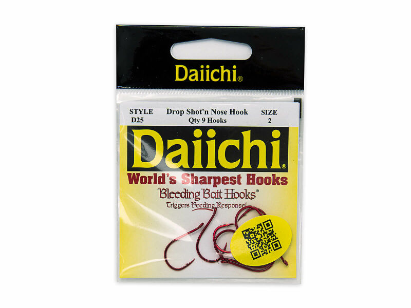 DAIICHI DROP SHOT HOOK (BLEEDING BAIT) pack/9pcs