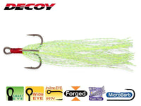 DECOY Fiber Treble FB-5 Size 4 pack/2pcs