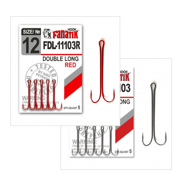 Fanatik FDL-11103 Long Double Hook Red