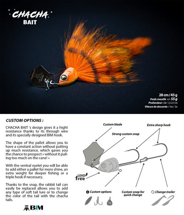 BIM Tackle Chacha Bait Natural 28cm, 45g