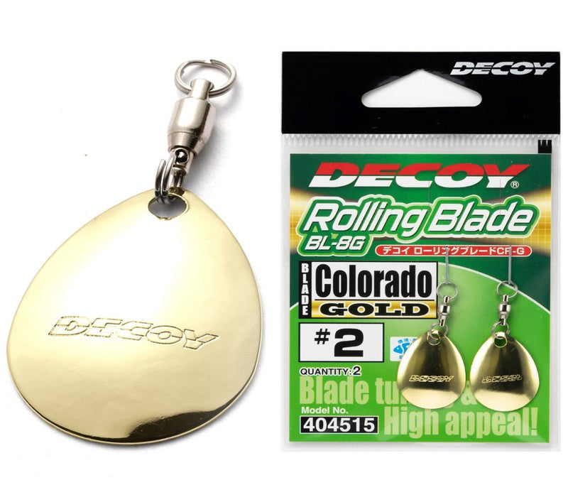 Decoy Rollin Blade Colorado BL-8S Gold — Ratter Baits
