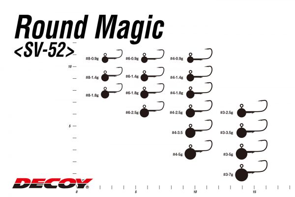 Jig Heads Decoy SV-52 Round Magic (5pcs)