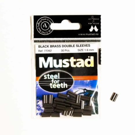 Mustad Black Brass Double Sleeves