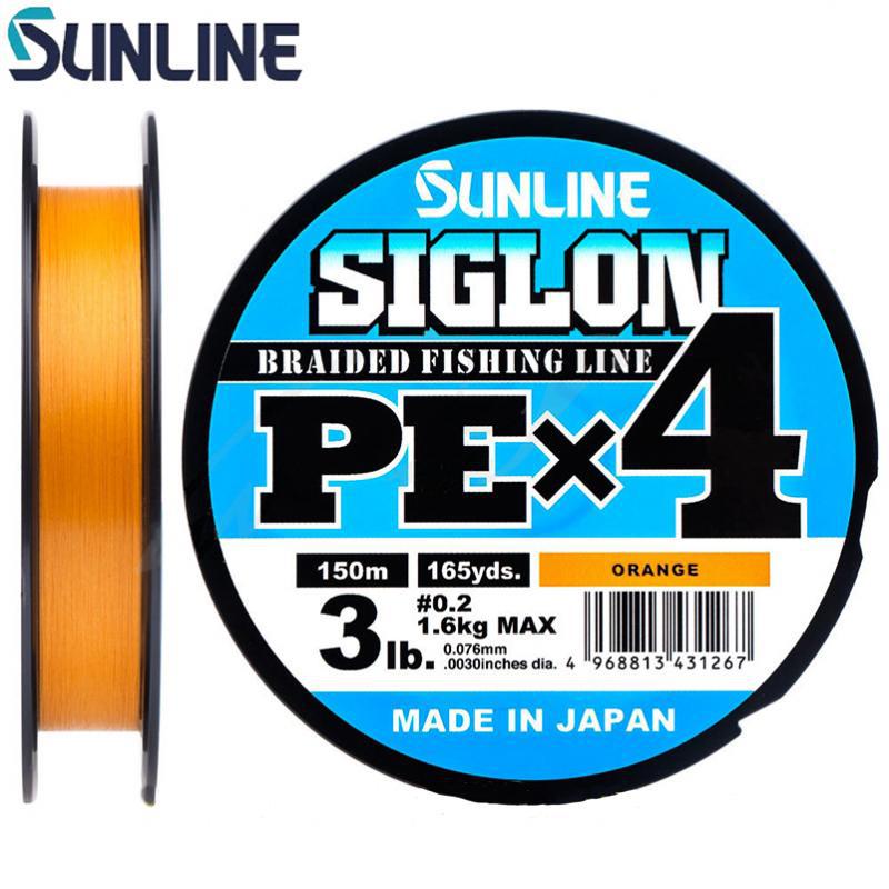 Sunline SIGLON PE×4 150M Orange — Ratter Baits