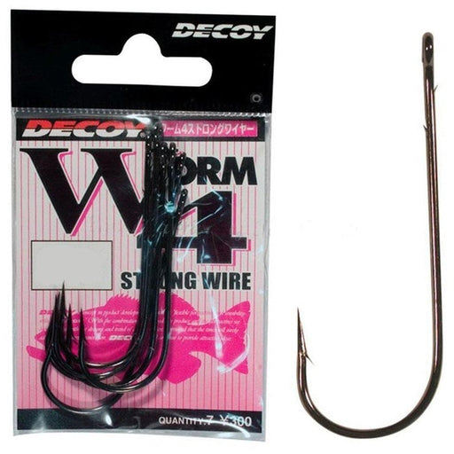 DECOY Worm 4 Strong Wire-Single hooks-Decoy