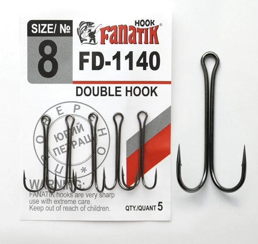 FANATIK Fishing Hooks Offset FO-3315 Size 8, 6, 4, 2, 1, 1/0, 2/0