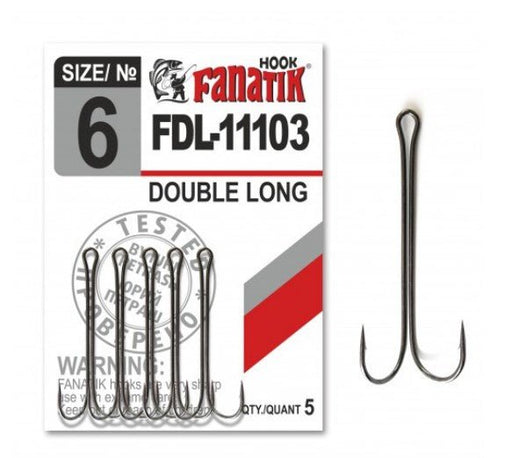 Fanatik FDL-11103 Long Double Hook — Ratter Baits