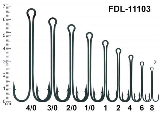 Fanatik FDL-11103 Long Double Hook — Ratter Baits