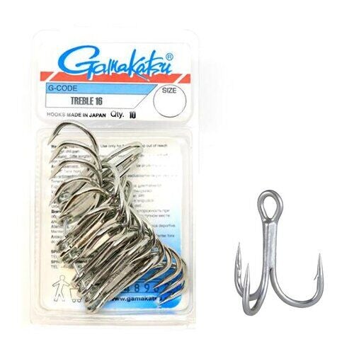 Gamakatsu Treble Hook Treble 13 Size 10 (0456 Gamakatsu Treble Hook Treble 13 Size 10 (0456