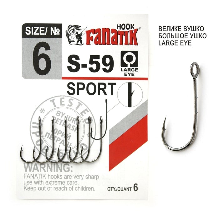 Hooks Fanatik S-59-Single hooks-Fanatik