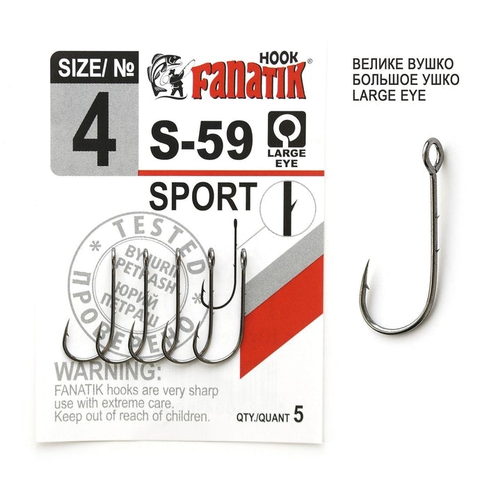 Hooks Fanatik S-59-Single hooks-Fanatik