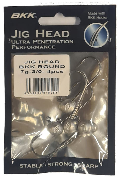 BKK Jig Head Round 4pcs — Ratter Baits