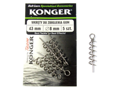 Konger Soft Lure Screw 43mm, Diameter 8mm (5pcs) - Ratter BaitsKonger Soft Lure Screw 43mm, Diameter 8mm (5pcs)Konger Furniture