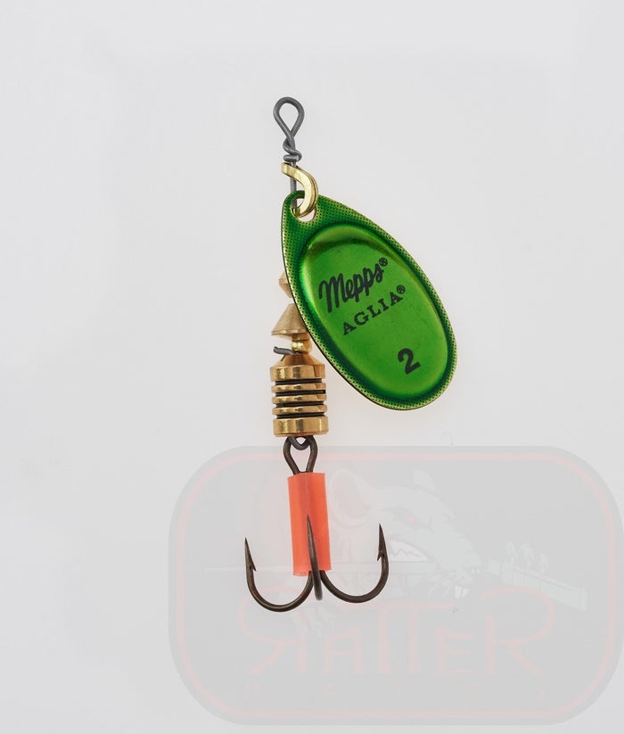 thumbnail image 2 of Mepps Aglia Platinum Spinner Fishing Lure - For Sea Trout, Pike, Perch, Salmon, Bass - L4064 2 of 4