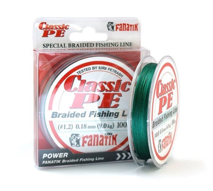 PE-braid FANATIK Classik PE X4 100m Green-Braid line-Fanatik