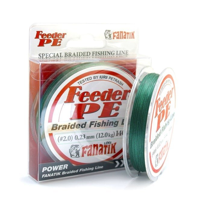 PE-braid FANATIK Feeder PE X4 140 м GREEN-Braid line-Fanatik
