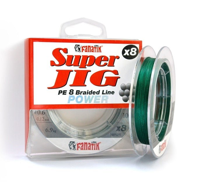 PE-line FANATIK Super Jig PE X8 Green-Braid line-Fanatik