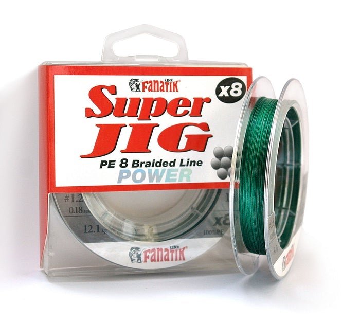 PE-line FANATIK Super Jig PE X8 Green-Braid line-Fanatik