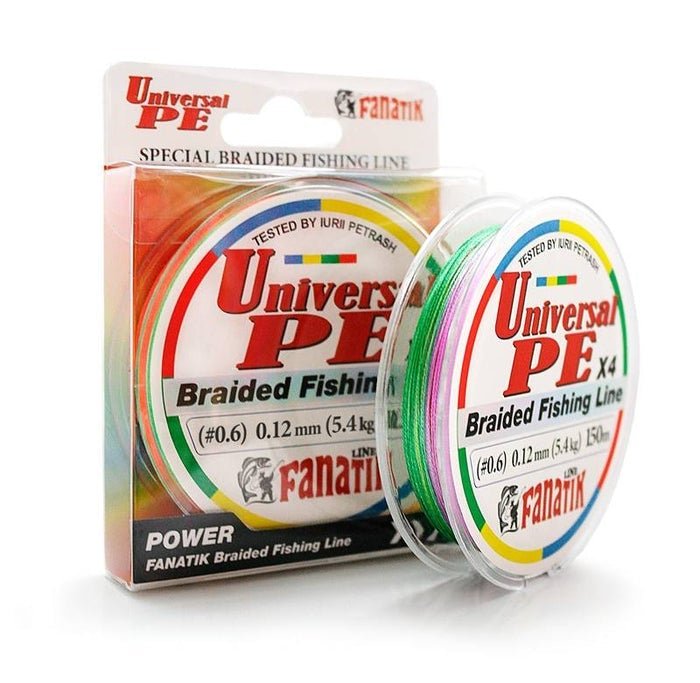 Pītā aukla FANATIK Universal PE X4 150m VariColoured-Braid line-Fanatik