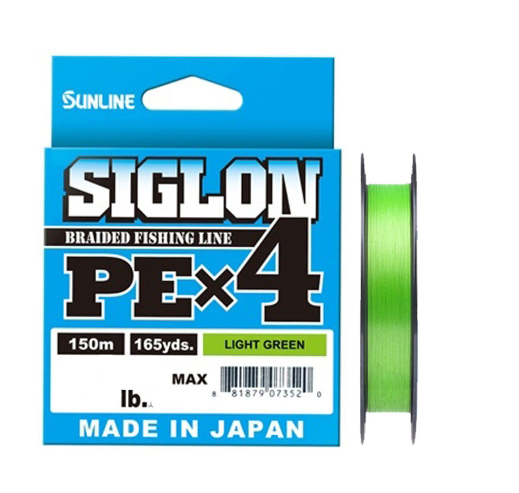 Sunline SIGLON PE×4 150M Light Green — Ratter Baits