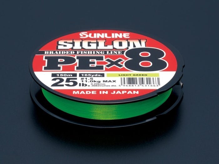 Sunline SIGLON PE×8 150M Light Green-Braid lines-Sunline