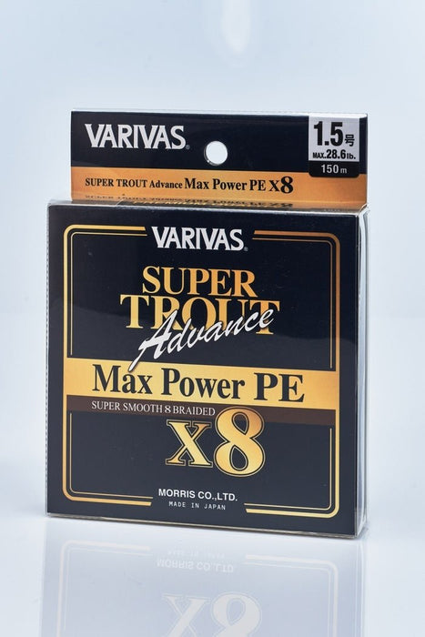 Super Trout Advance Max Power PE 150m-Braid line-Varivas