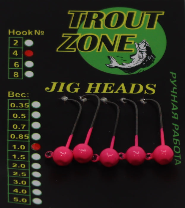 Trout Zone Jig Heads 5pc