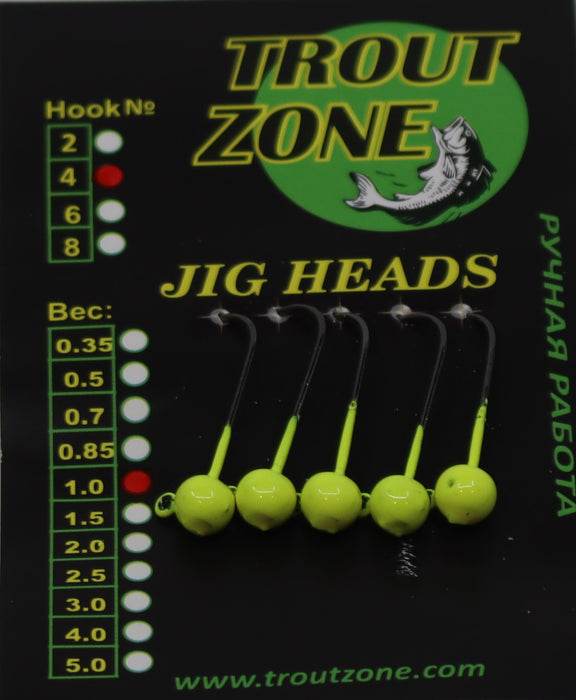 Trout Zone Jig Heads 5pc